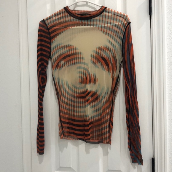 jean paul gaultier mesh shirt